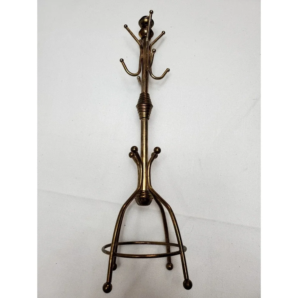 Vintage Brass Coat Rack‎ 11